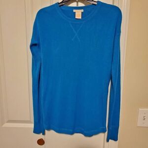 Sweet Romeo Bright Blue Soft Crewneck Sweater Large
